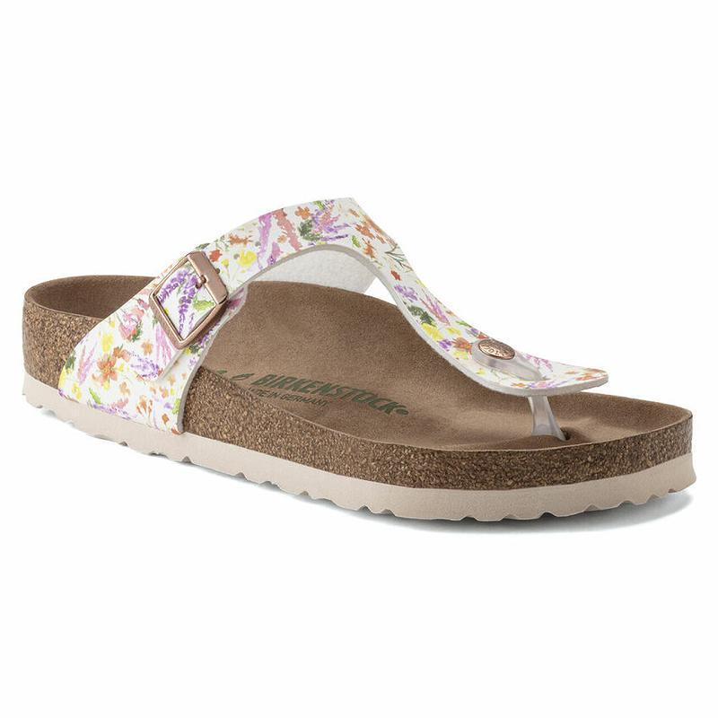 Birkenstock Vegan Summer Birko Flor Gizeh Dame Flerfarvede | DK 441FDN